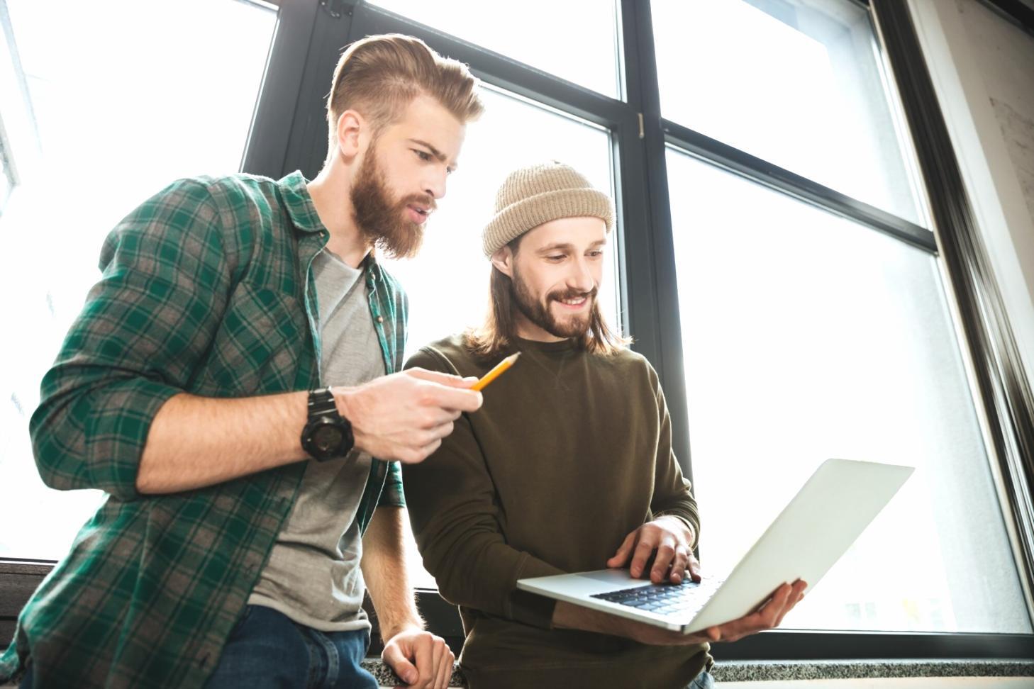 Professional team collaborating on investment analysis